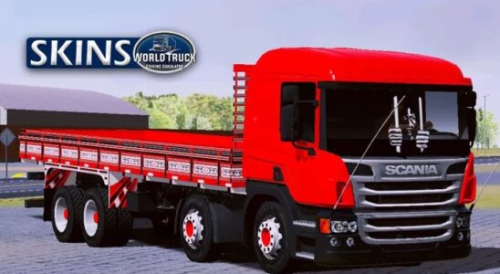 Pores and skin Scania P310 Vermelha na Carroceria – Exclusivo e Qualificado