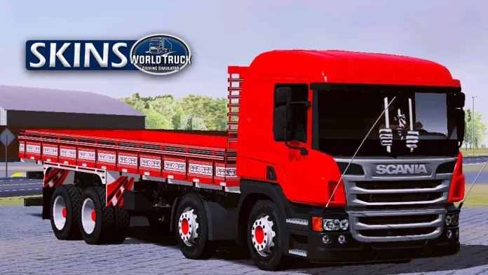 Pores and skin Scania P310 Vermelha na Carroceria – Exclusivo e Qualificado